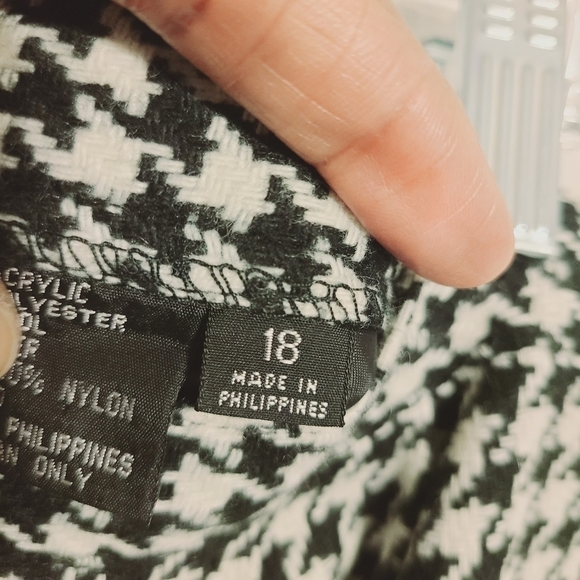 Unbranded | Women's Vintage Houndstooth Printed Pencil Skirt (Size 18) - Picture 2 of 11